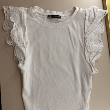 White Zara Lace Top