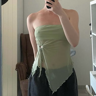 Bandeau vert transparent 