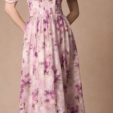 Floral whimsical dress PLUS SUZE 