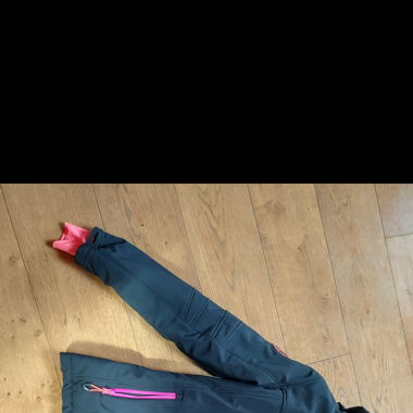 Veste chaude Peak Mountain noire et rose