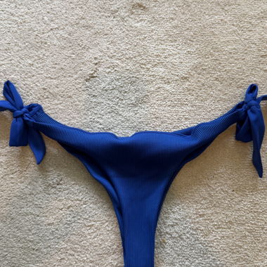 Blue bikini bottoms L