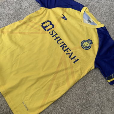 Al Nassr Ronaldo 7 DUNEUS Jersey Yellow Blue L