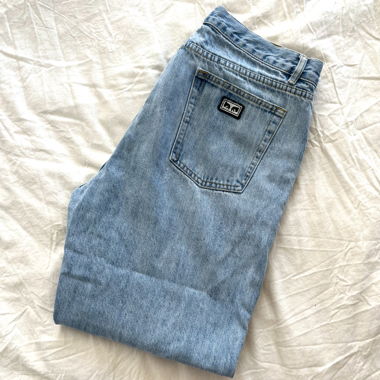 OBEY Light Wash Straight Leg Jeans - Size 34