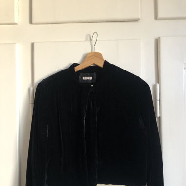 Reformation Velvet Cropped Jacket M