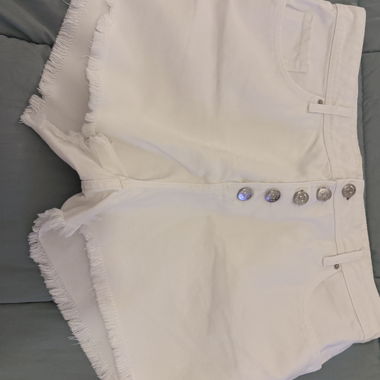 Short in denim bianco