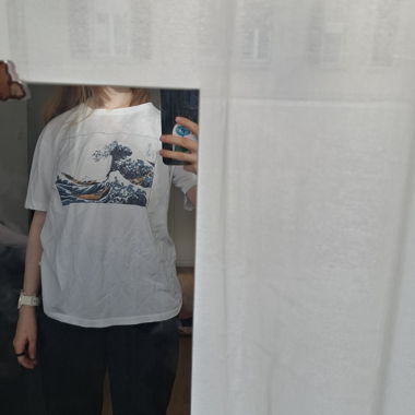 Weissey Shirt mit Welle