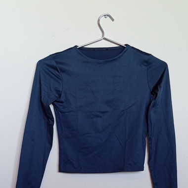 Blaues Long sleeve Top