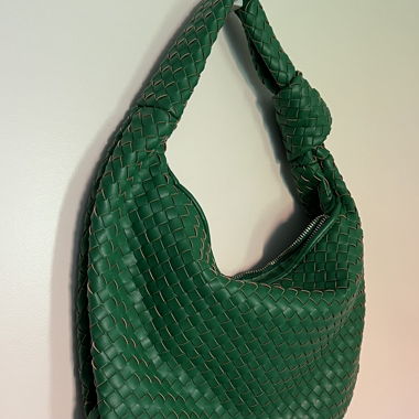 Woven Faux-Leather Bag Anthropologie