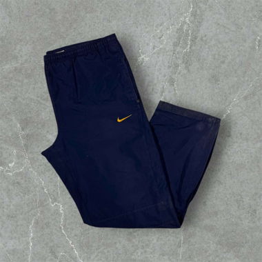 vintage fc barcelona nike trackpants in navy