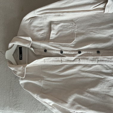 Veste-chemise beige ZARA
