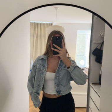 giacca corta in jeans - zara