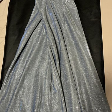 BlueSilver Glitzer-Abendkleid