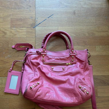 Sac Balenciaga City rose