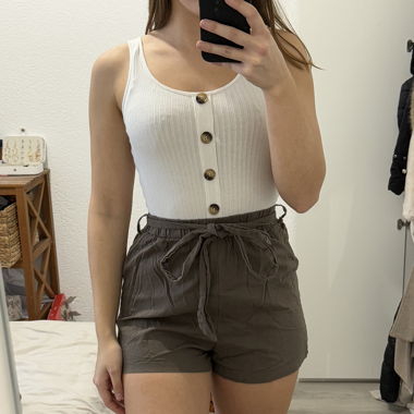 Combishorts vert et blanc - taille S