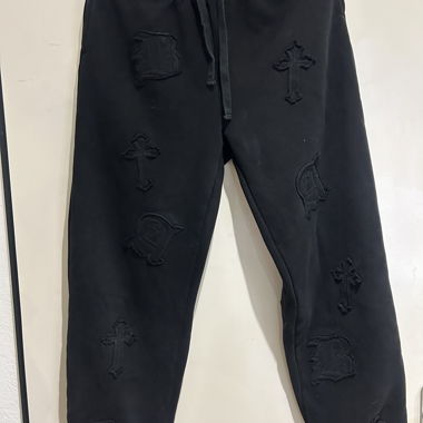 Baggy black Trainerhosen