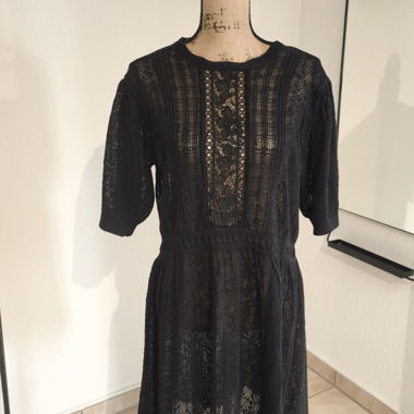 River Island Spitzenkleid schwarz GR.L