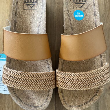 Nuovo -Reef Cushion Vista Hi sandali con zeppa