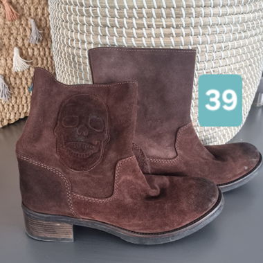 Boots Leder Gr. 39