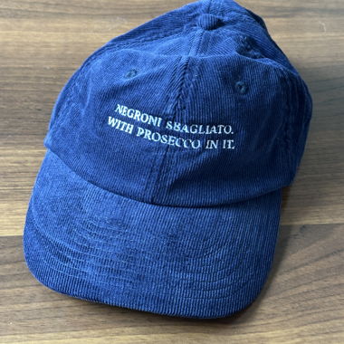 Casquette en velours côtelé Negroni