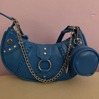 Blue Soya Y2K Handbag with Chain