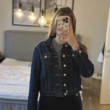 Mango Jeansjacke dunkelblau