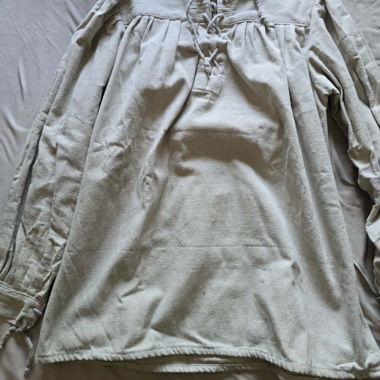 Beige Baumwoll-Tunika mittelalterlich