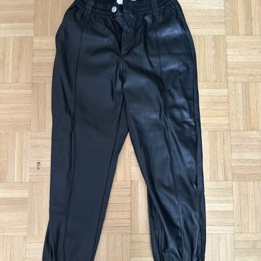 Bershka Faux Leather Trousers M