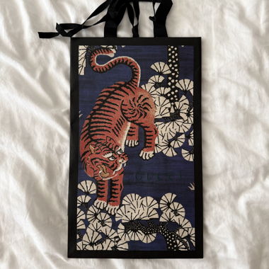 Borsa shopping da collezione Gucci Bamboo Tiger