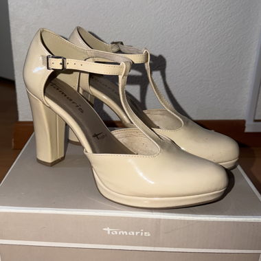 Escarpins Vernis Tamaris beige EU 40