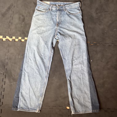 H&M Loose Fit Jeans (Customized, gebraucht)