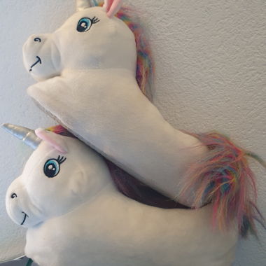 Einhornhausschuhe