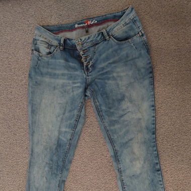 blaue jeans, low rise