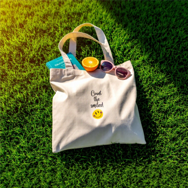 TOTE BAG Summer Essentials - Borsa riutilizzabile fatta a mano