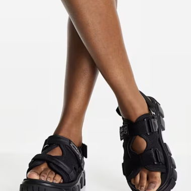 Sandales noires Shaka