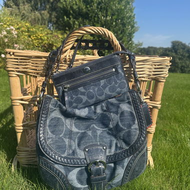 Coach Soho Denim Set – Handbag & Wallet – Original