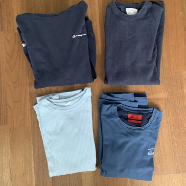 sweatshirt set blau 