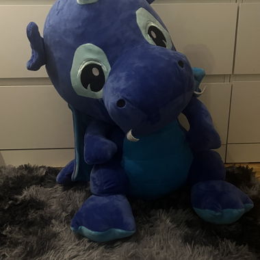 Blue Plush Dragon Cuddly Toy