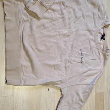 Maglione beige con stampa "simple things"