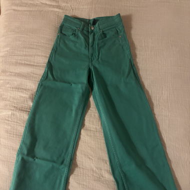Wide Green Pants