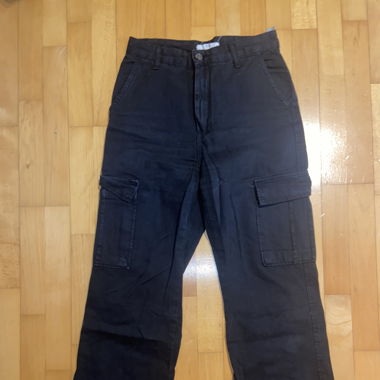 schwarze Cargohose