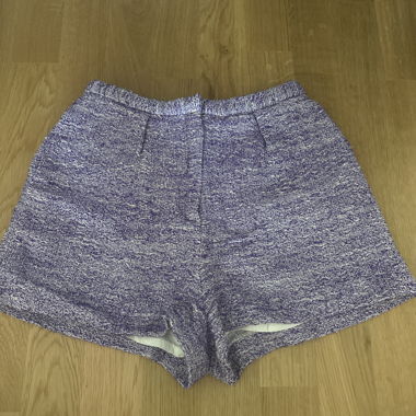 Iro Violett glänzender Kurzshorts
