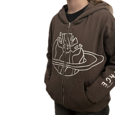 Broken planet market zip up hoodie zipper