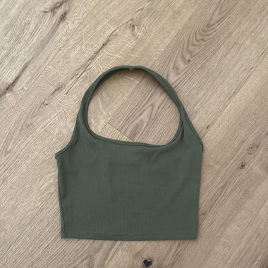 Neck holder crop top