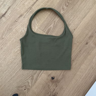 Neck holder crop top