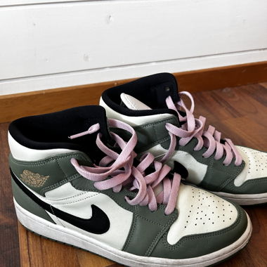 Air Jordans High Green/Pink