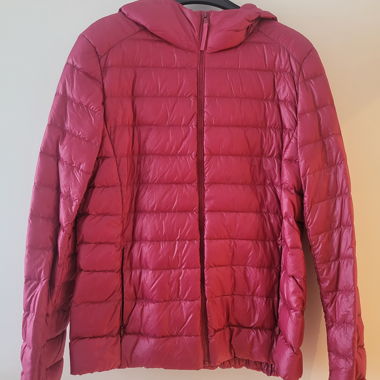 Giacca trapuntata leggera con cappuccio Uniqlo rosa L/40