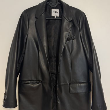 ZARA Lederoptik Blazer XS