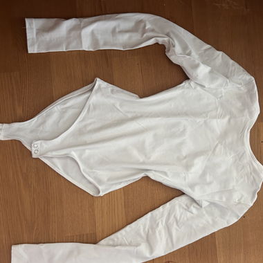 Body à manches longues Stradivarius blanc XS