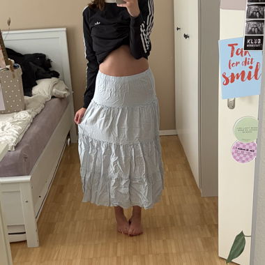Long Light Blue Skirt