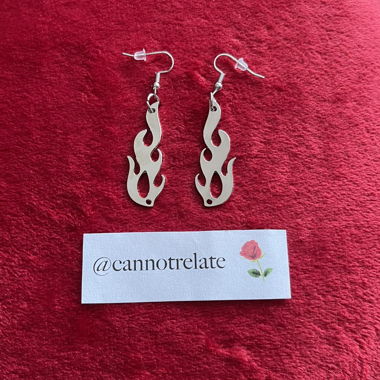 Boucles d'oreilles Silver Flame
